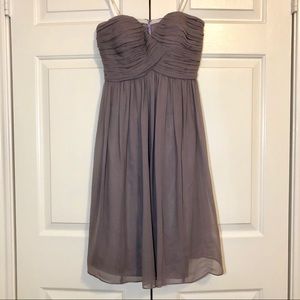 Strapless Chiffon Dress